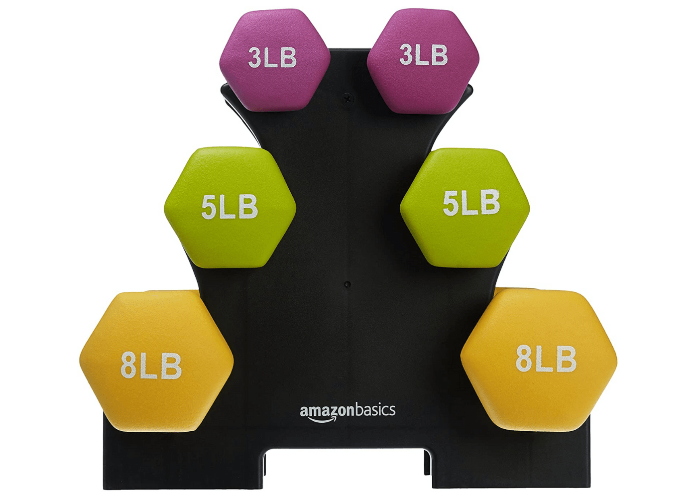 amazonbasics dumbbell set